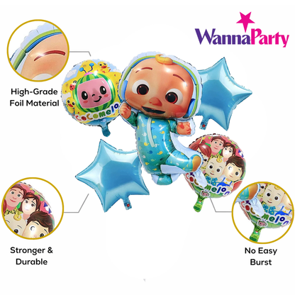 Coco Melon Kids Cartoon Theme Balloon Set of 5
