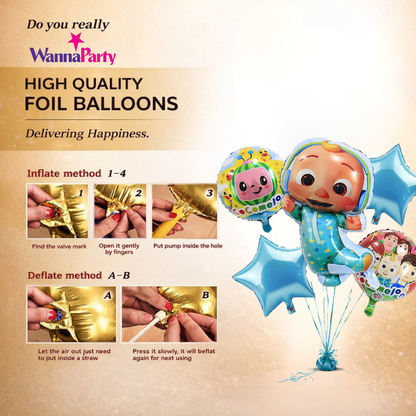 Coco Melon Kids Cartoon Theme Balloon Set of 5