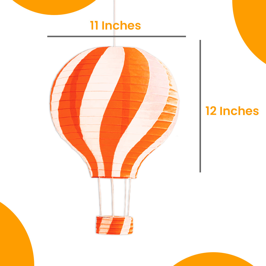 Hot Air Balloon Parachute Orange Lanterns - 1PC