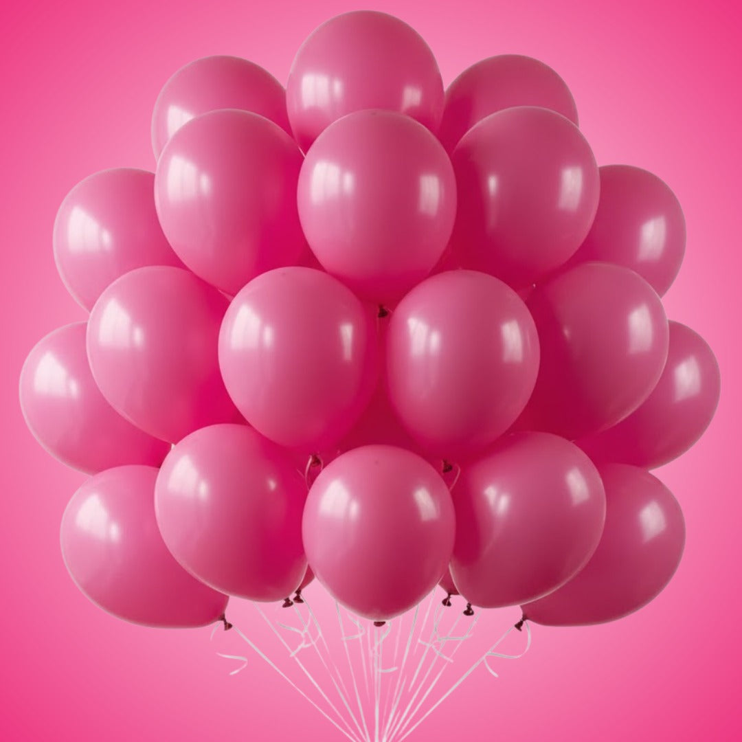 Hot Pink Latex Balloons 10" - 20PC