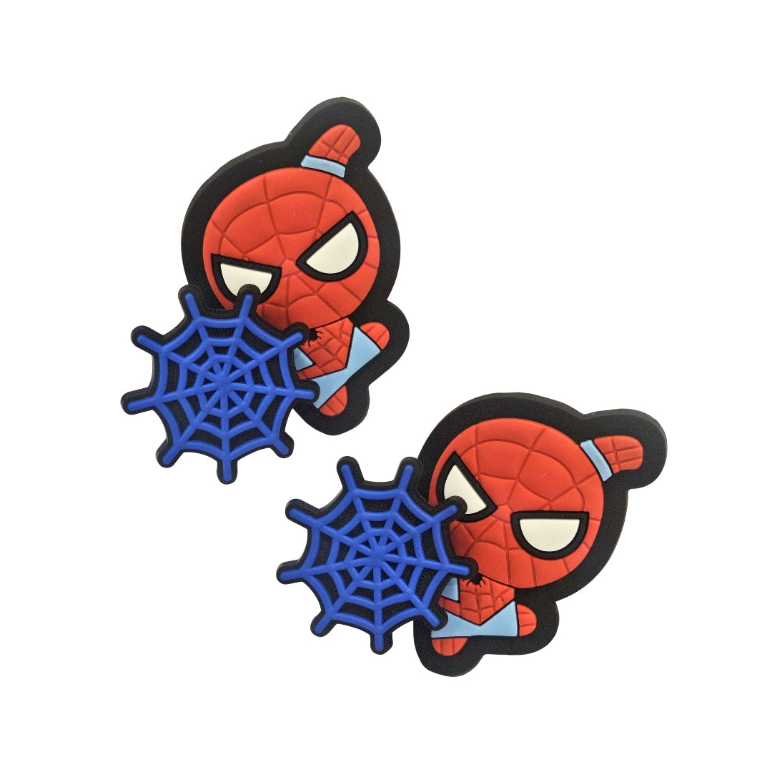 Spiderman Spinning Shoe Charms - 2PC