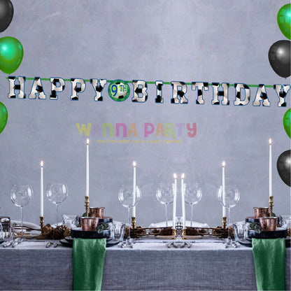 Soccer/Football Theme Birthday Letter Banner Jumbo - 10FT  - 1PC