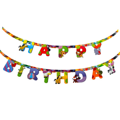 Happy Birthday Jungle Banner - 1PC