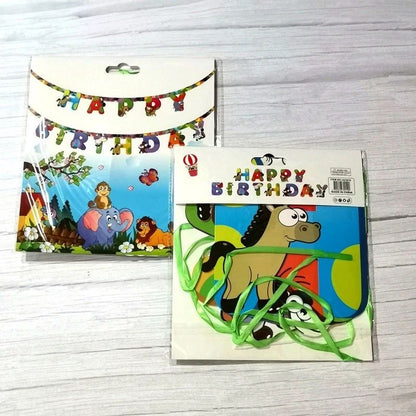 Happy Birthday Jungle Banner - 1PC