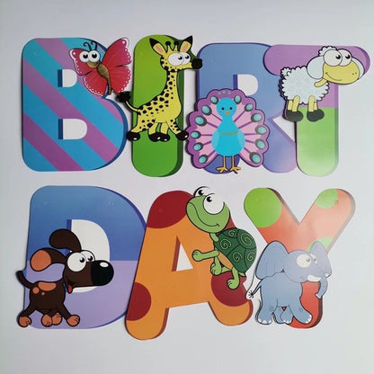 Happy Birthday Jungle Banner - 1PC