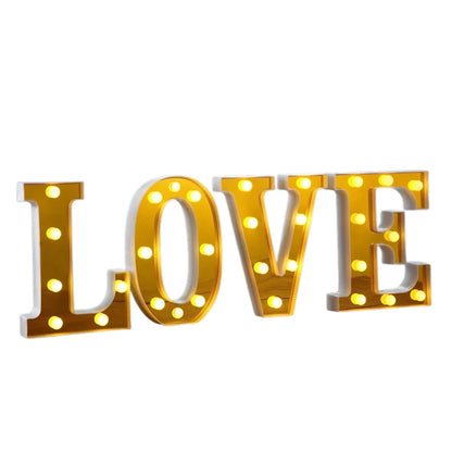 "LOVE" LED Light Up Marquee Letters - 4PC Set