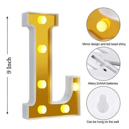 "LOVE" LED Light Up Marquee Letters - 4PC Set