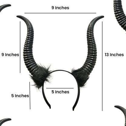 Maleficient Headband Black - 1PC