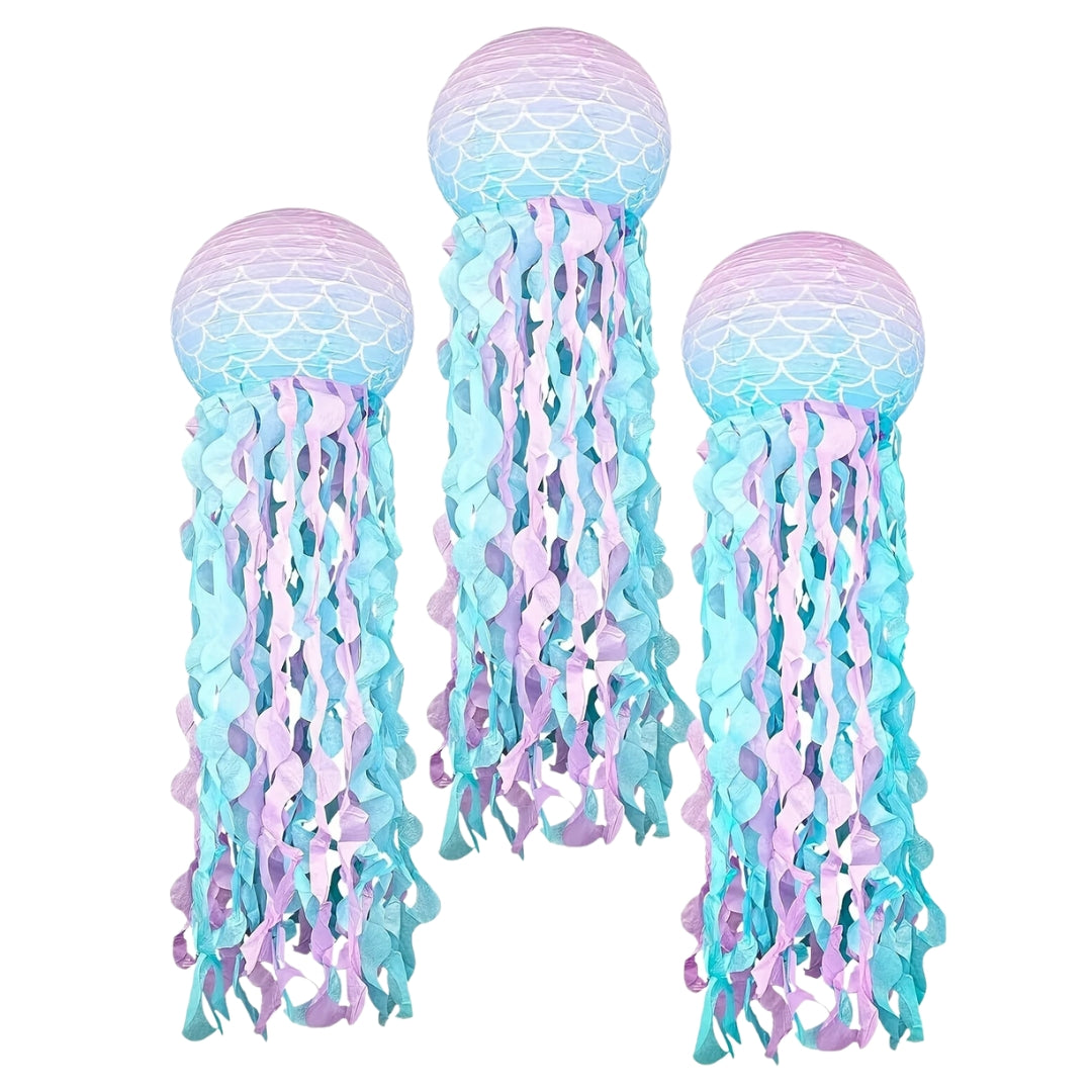 Mermaid Lanterns Hanging Decortation Combo - 3PC