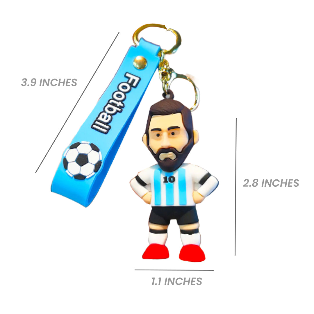 Messi Footballer Soccer Key Chain & Bag Charms - 1PC