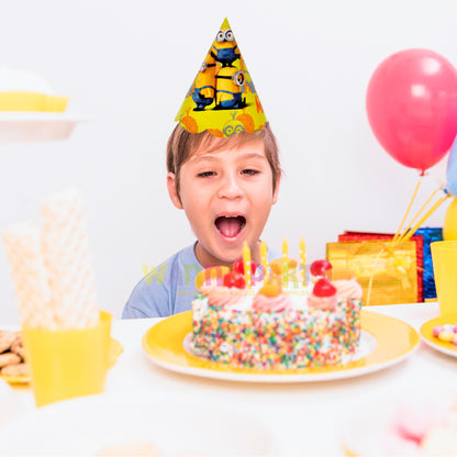 Minnions Theme Party Birthday Caps - 10PC