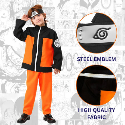 Naruto Shippuden Anime Costume - Medium - Age 7 to 9 Years