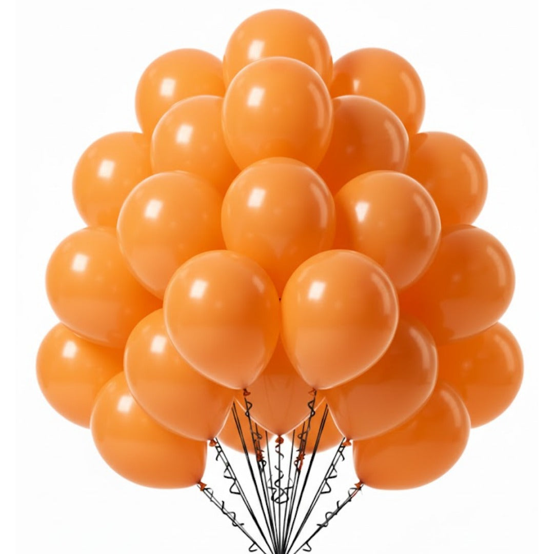 Balloon in a Can Orange Latex Balloons (Pack of 20)