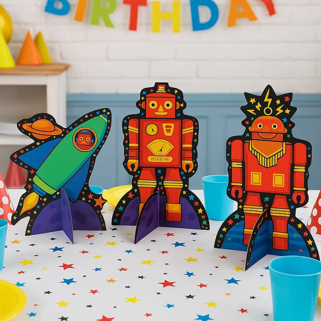 Robot Theme Party Centerpiece - 1PC