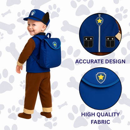 Paw Patrol Costume with Blue Bag - Medium - Age 5 to 7 Years