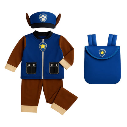 Paw Patrol Costume with Blue Bag - Small - Age 3 to 5 Years