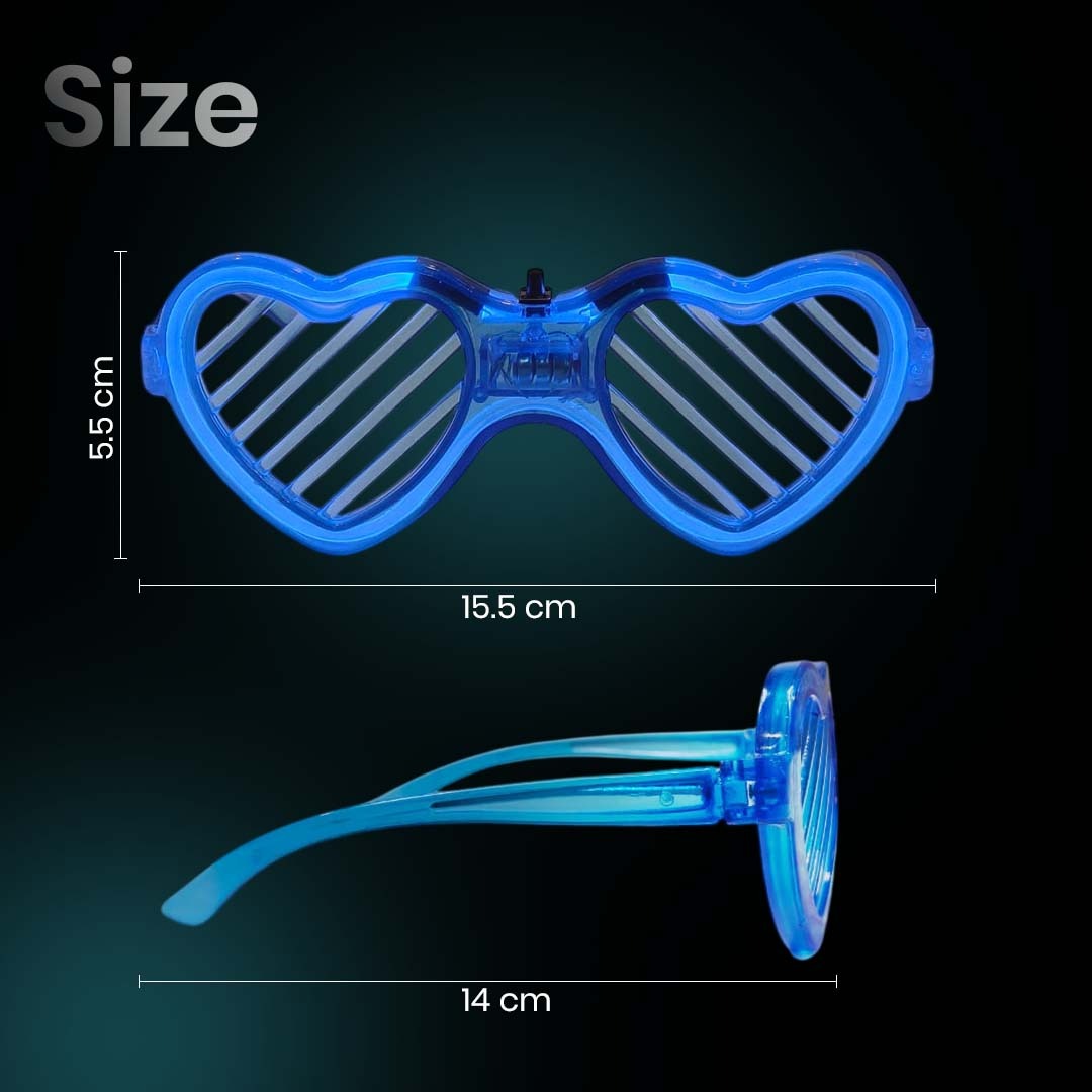 Led Heart Wired Shades Assorted Colour -1PC