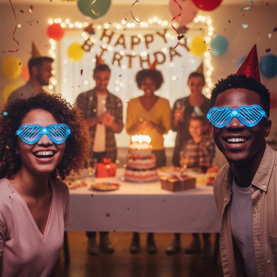 Led Heart Wired Shades Assorted Colour -1PC