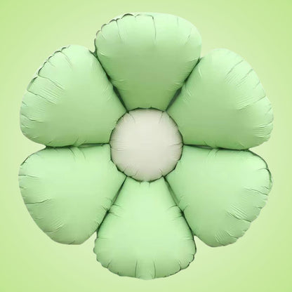 Pastel Green Flower Shaped Balloon - Air Filled Only - 24 inches - 1PC