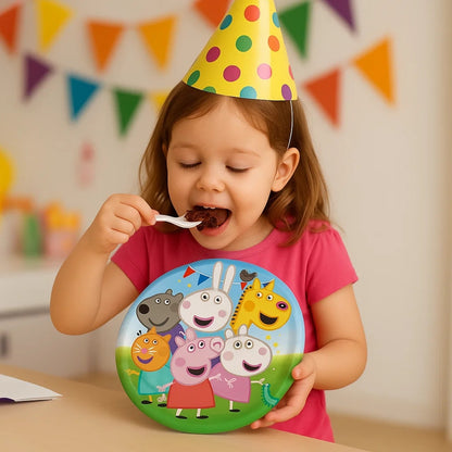 Peppa Pig & Friends Theme Party Paper Plates - 9 inches - 8PC