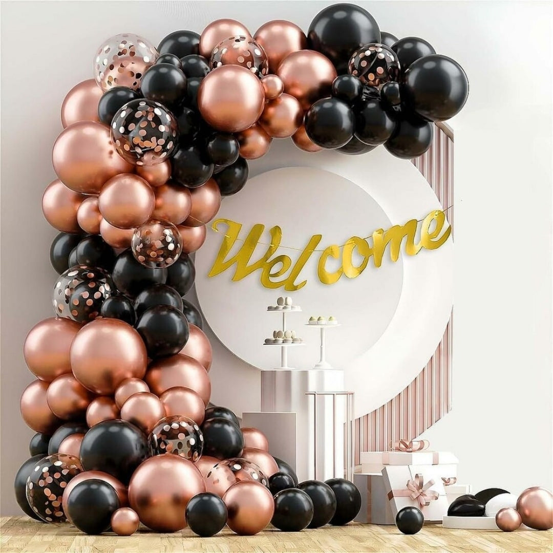 Pink Heart / Star Confetti Balloon Set