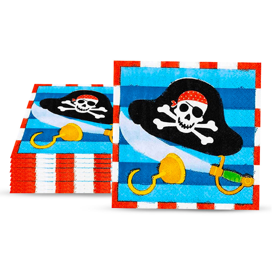 Pirate Theme Party Paper Napkins - 16PC