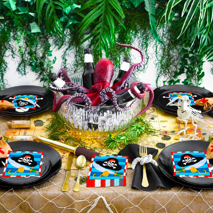 Pirate Theme Party Paper Napkins - 16PC