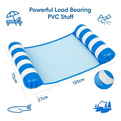 Pool Float Inflatable Pool Hammock Lounger Blue - 1PC