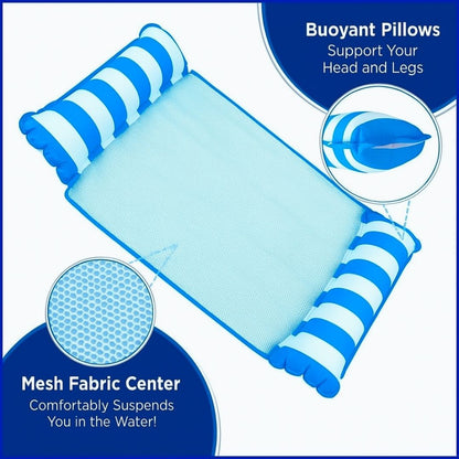 Pool Float Inflatable Pool Hammock Lounger Blue - 1PC