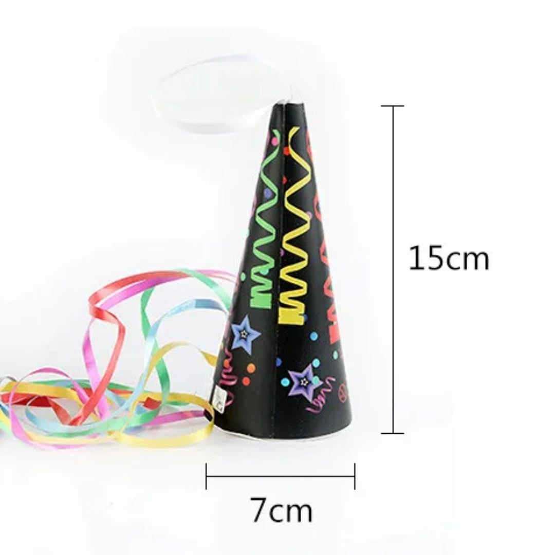 Pull String Colorful Party Streamers/Poppers Pocket Size - 1PC