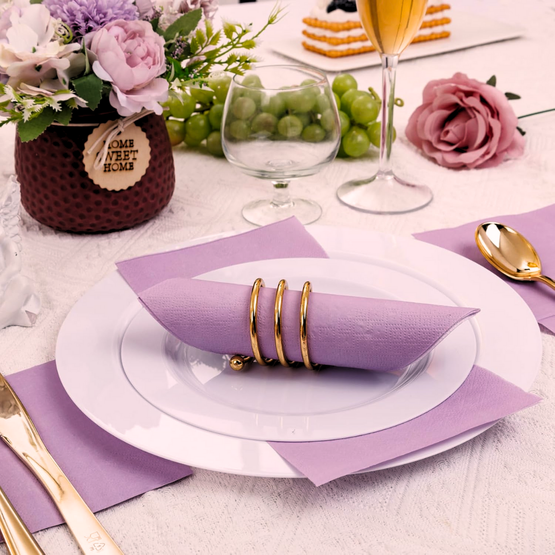 Purple Paper Napkins - 20PC