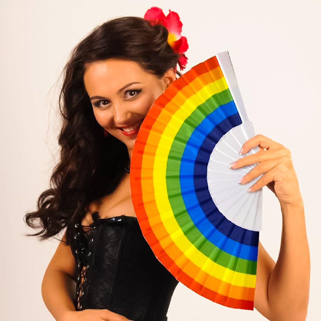 Rainbow Hand Fan Set - 4