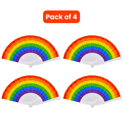 Rainbow Hand Fan Set - 4