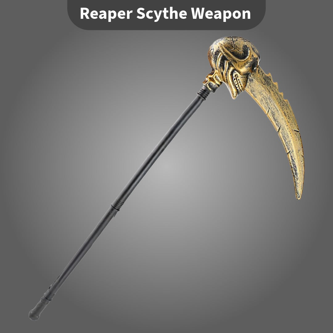 Skull wth Big Nose Golden Hand Holding Weeapon - 1PC