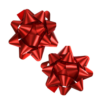 Red Packaging Bow Ribbons - 2PC