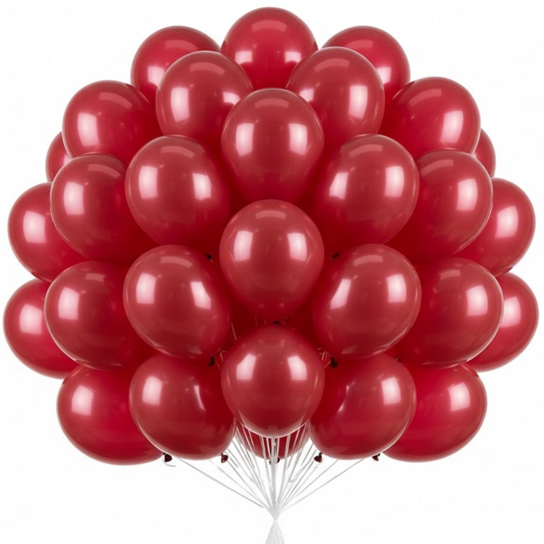 Red Party Balloons 10 Inch - Latex Balloons for Balloon Decoration - 20 Pc