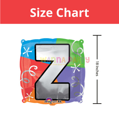 18" LETTER Z QUAD BALLOON
