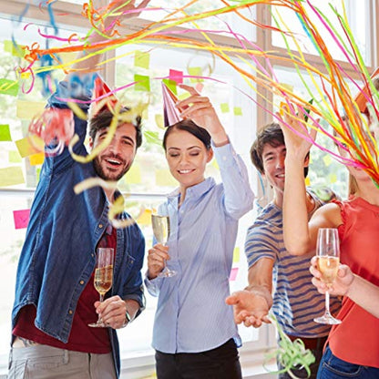 Hand Throw Streamers with Colorful Ribbons for Party Favors - 4PC