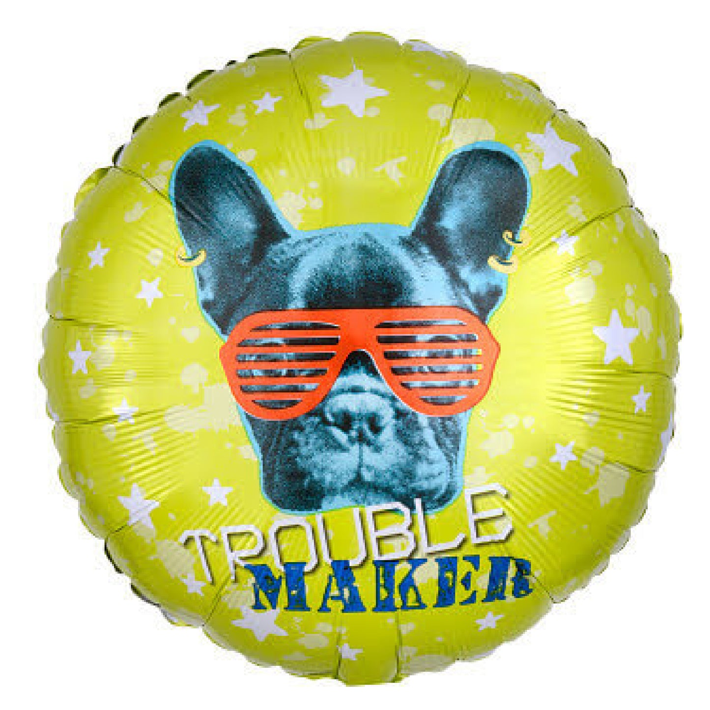 Pug Trouble Maker Foil Balloon - Helium Quality - 18 inches - 1PC