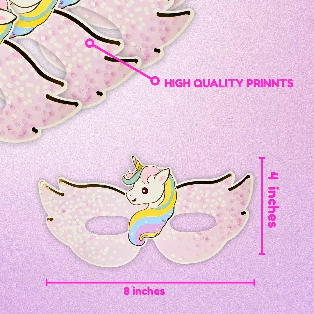 Unicorn Theme Paper Eye Mask - 6 PC