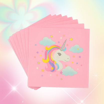 Unicorn Theme Party Paper Napkins - 20PC