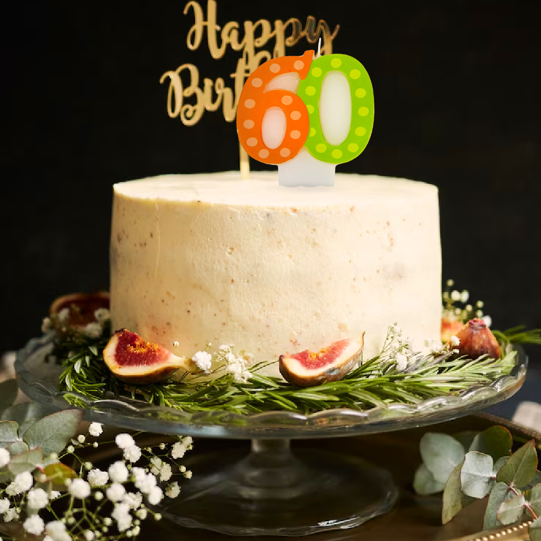 Numerical Candle 60th Birthday