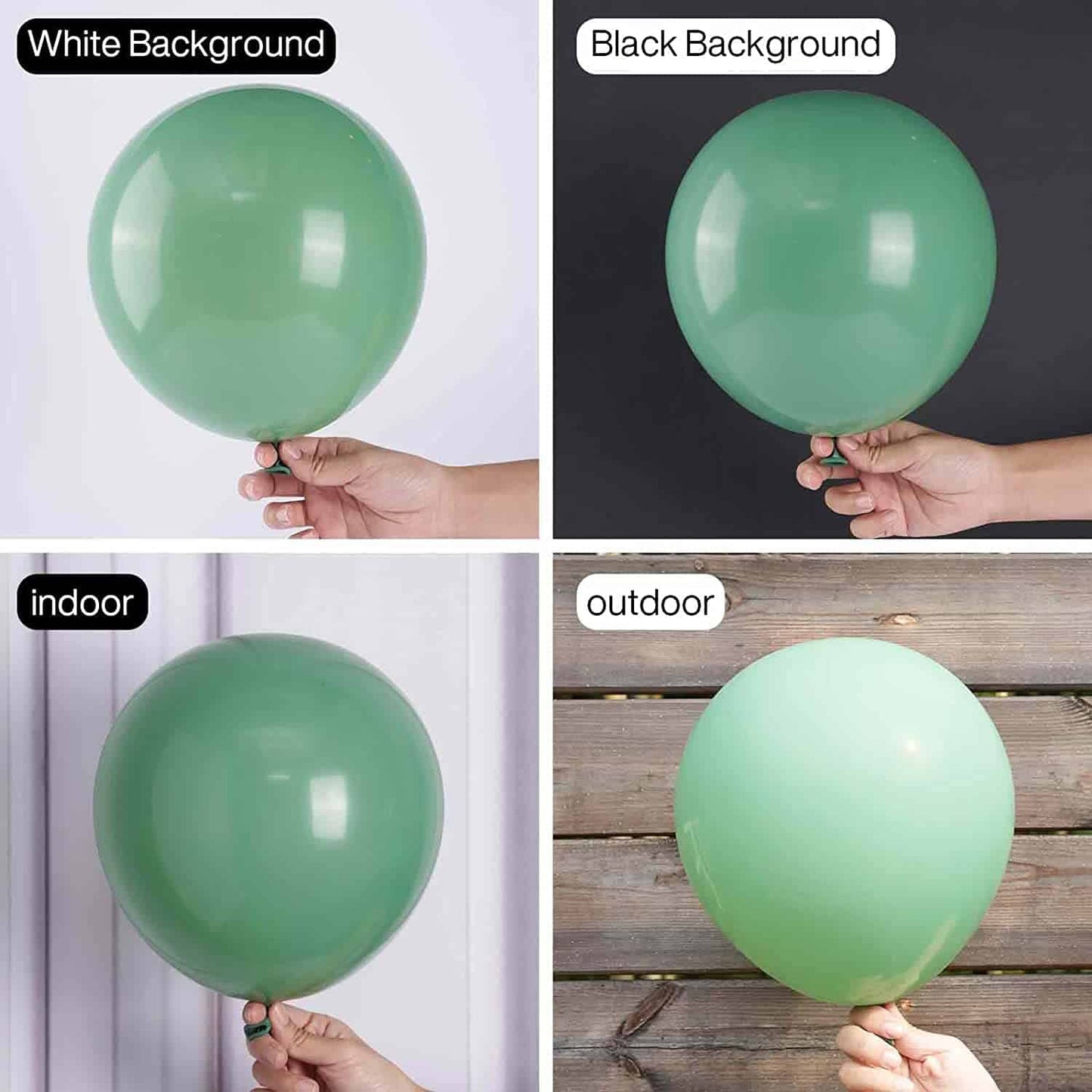 Bean Green Color Balloons 10" - 50 PC