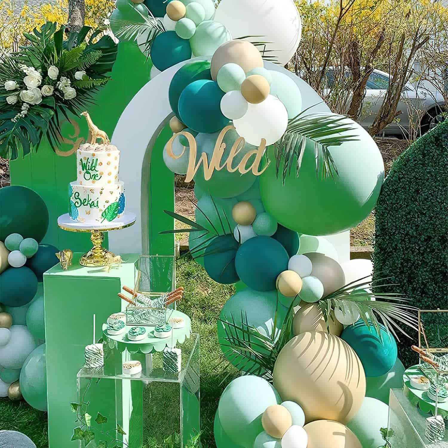 Bean Green Color Balloons 10" - 50 PC