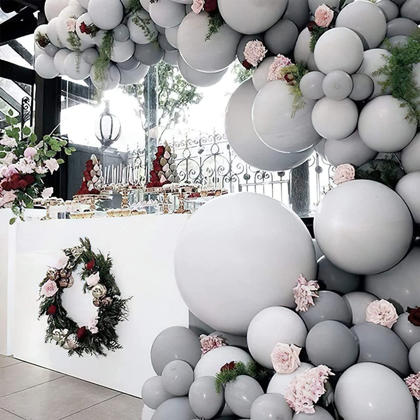 Matte Grey Color Balloons 10 inch - 50 PC