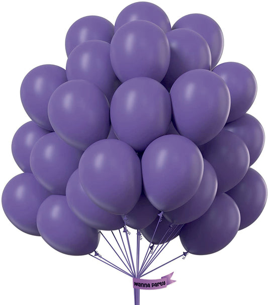 Black Currant Violent Color Balloons 10" - 50 PC
