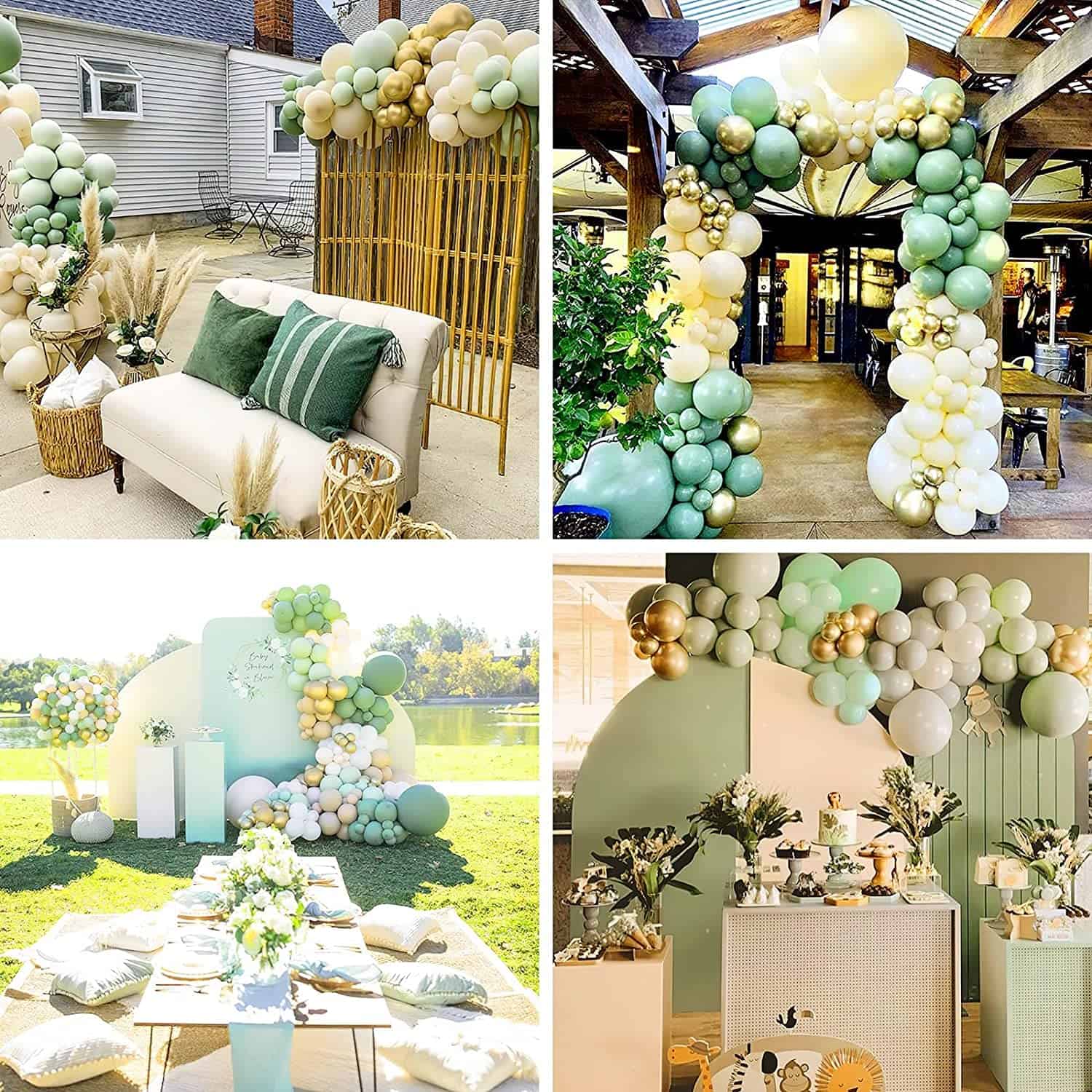 Olive Green Color Balloons 10" - 50 PC
