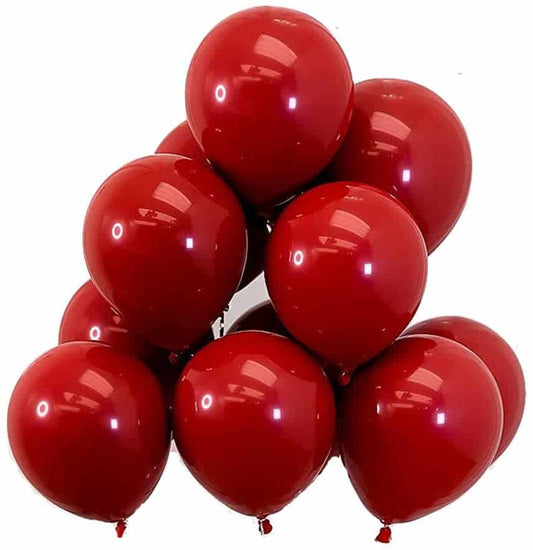 Garnett Red Color Balloons 10" - 50 PC