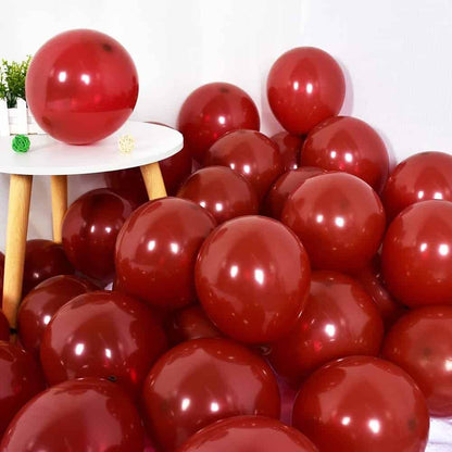 Garnett Red Color Balloons 10" - 50 PC