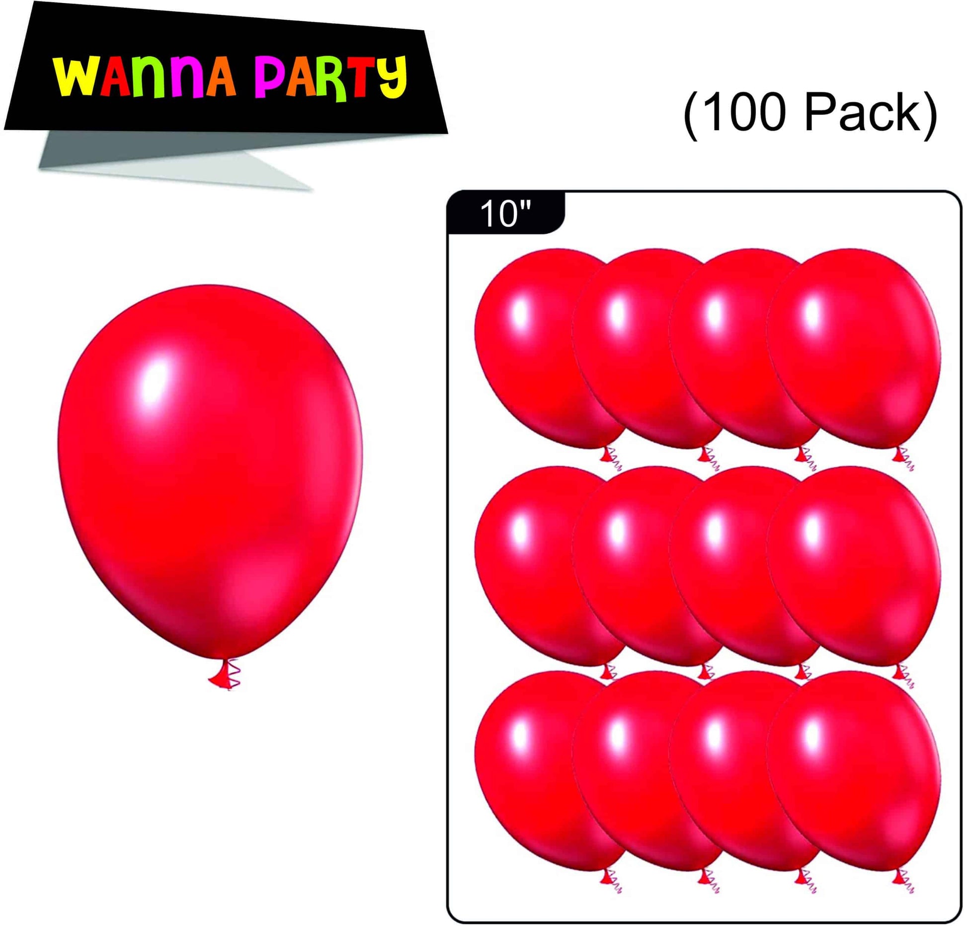 Garnett Red Color Balloons 10" - 50 PC